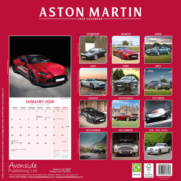 Aston Martin Kalender 2026