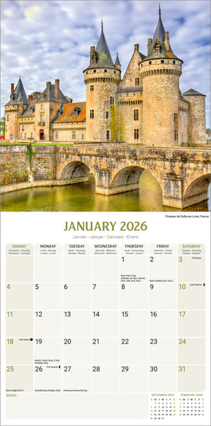 Castles Kalender 2026