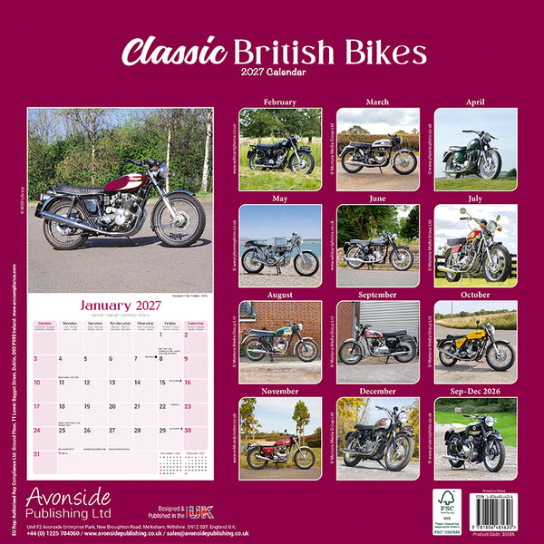 Classic Sport Cars Kalender 2027