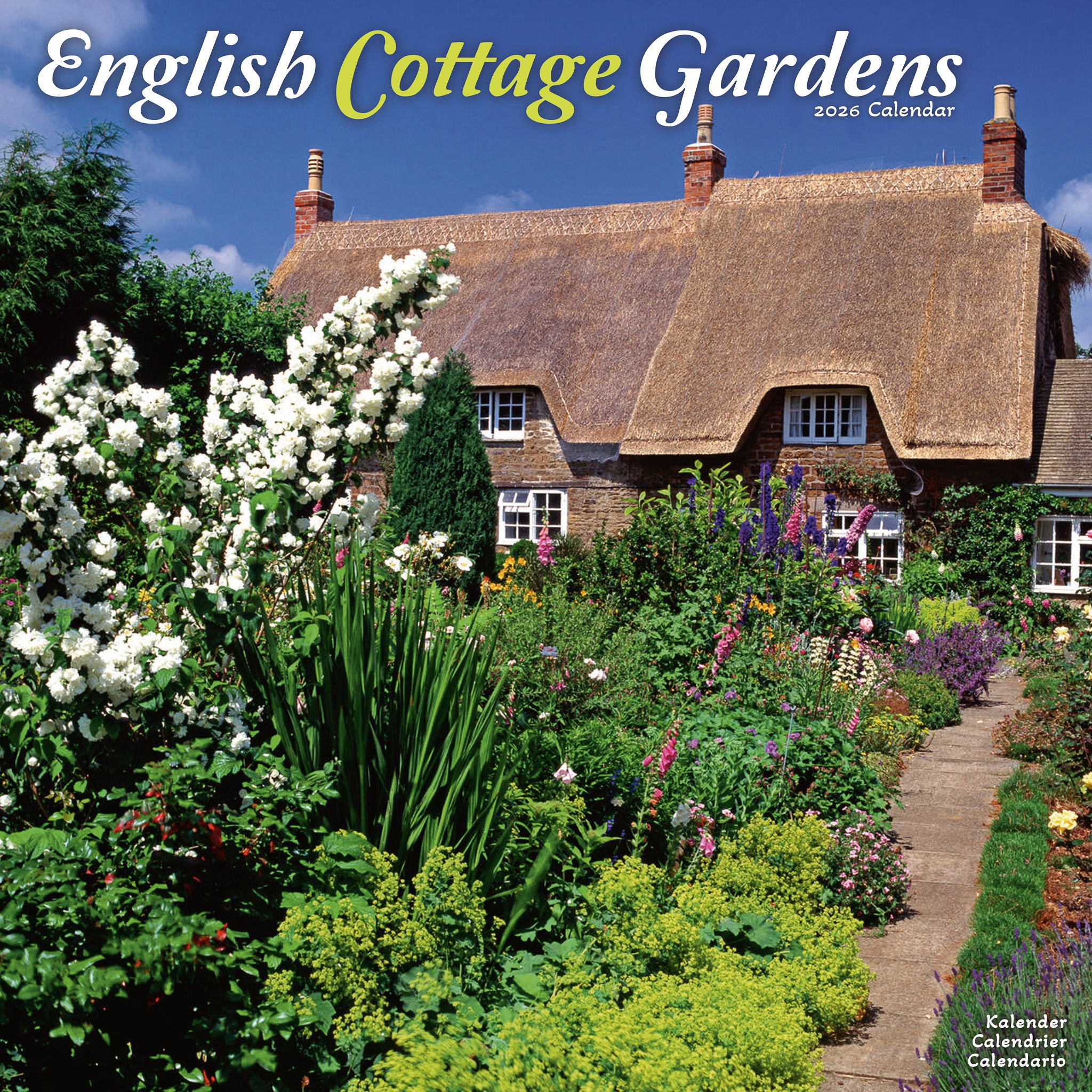English Cottage Gardens Kalender 2026