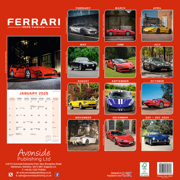 Ferrari Kalender 2025 – De Kalenderman
