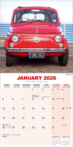 Fiat 500 Kalender 2026