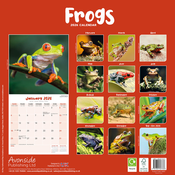 Frogs Kalender 2026