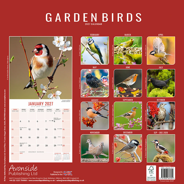 Garden Birds Kalender 2027