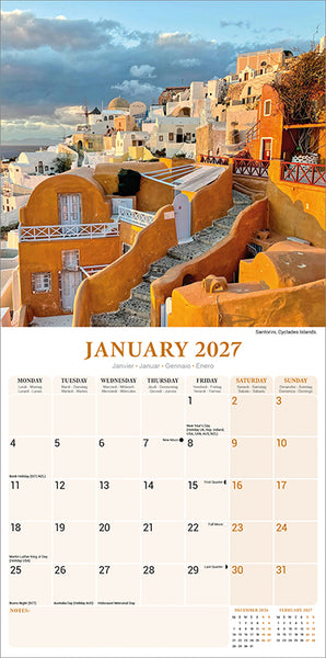 Greek Islands Kalender 2027