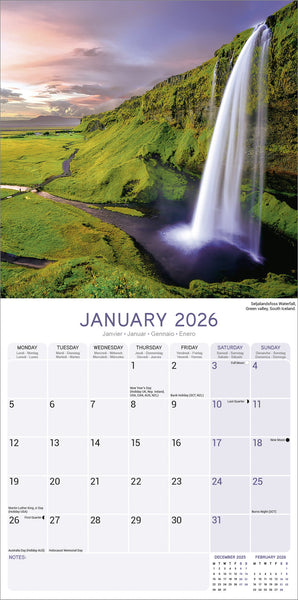 Iceland Kalender 2026