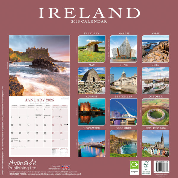 Ireland Kalender 2026