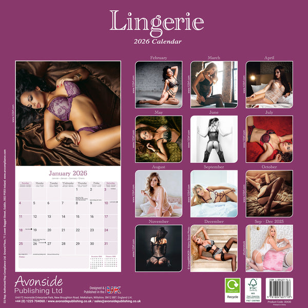 Lingerie Kalender 2026