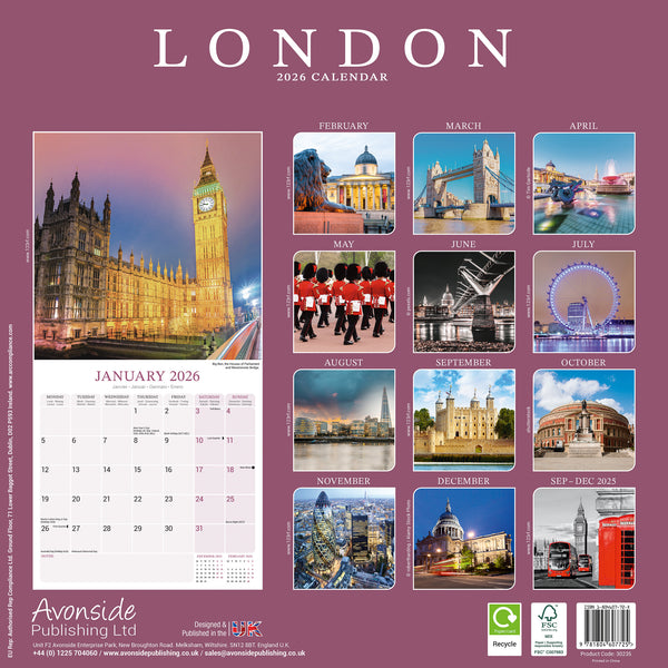 London Kalender 2026