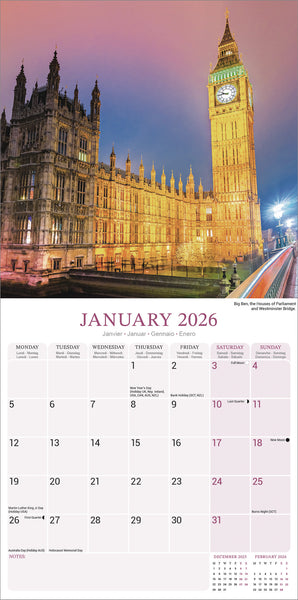 London Kalender 2026