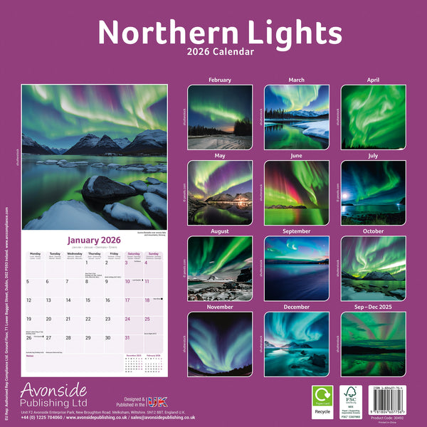 Northern Lights Kalender 2026