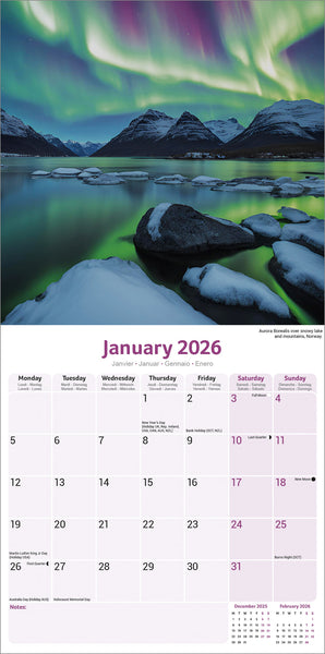 Northern Lights Kalender 2026