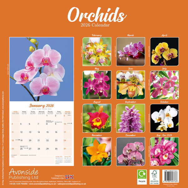 Orchids Kalender 2026