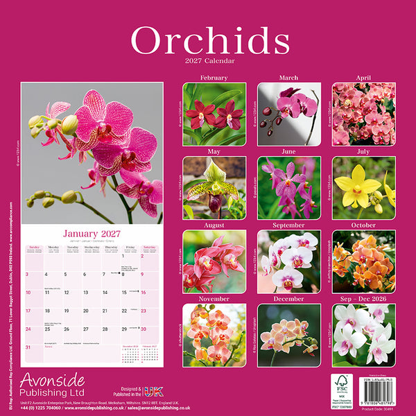 Orchids Kalender 2027