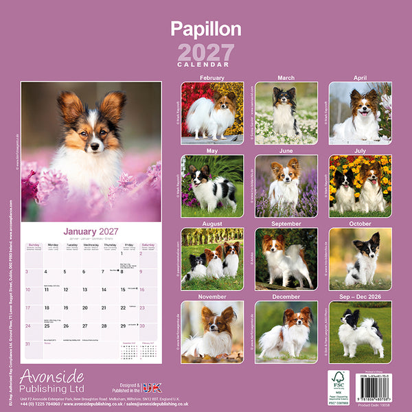 Papillon Kalender 2027