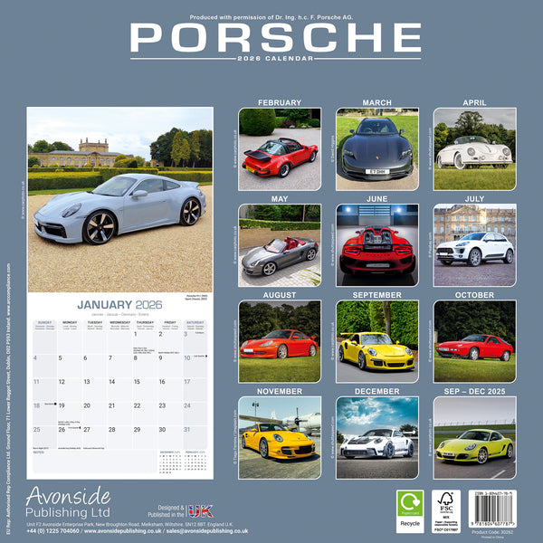 Porsche Kalender 2026