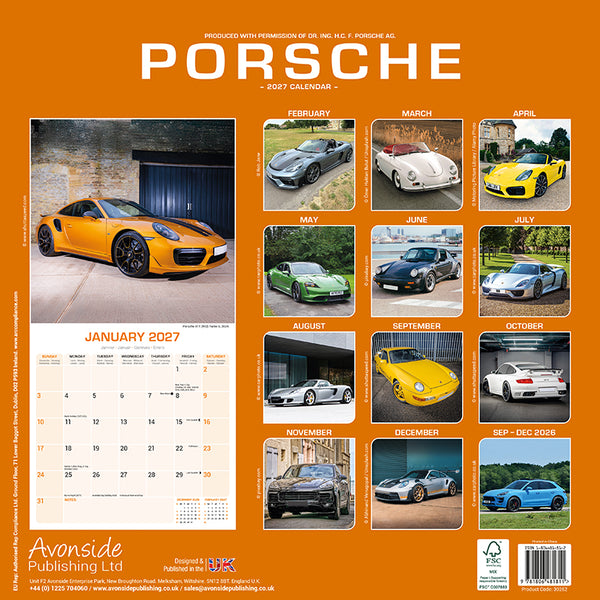 Porsche Kalender 2027