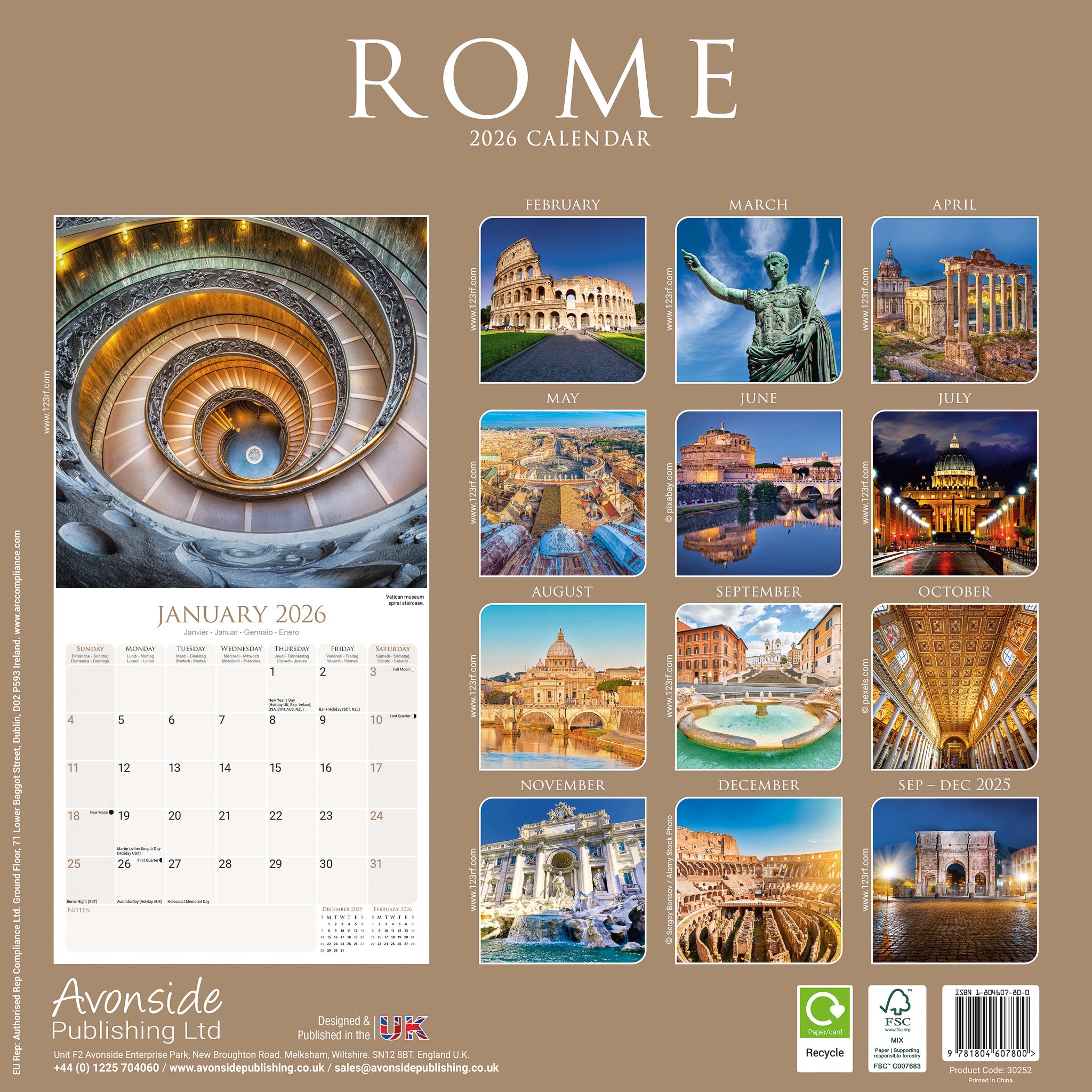 Rome Kalender 2026