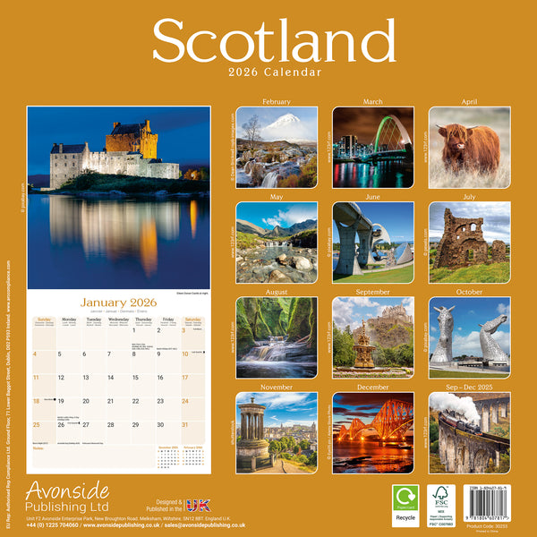 Scotland Kalender 2026