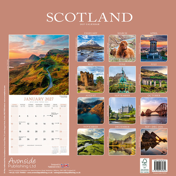 Scotland Kalender 2027