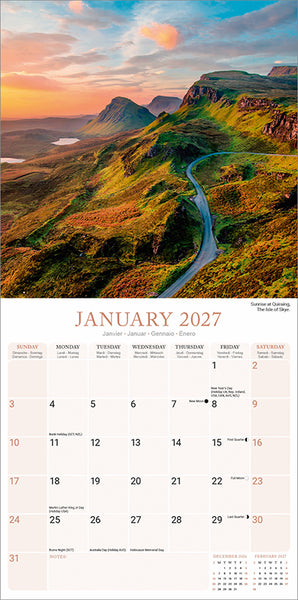 Scotland Kalender 2027