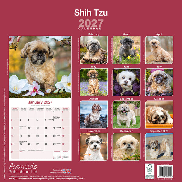 Shih Tzu Kalender 2027
