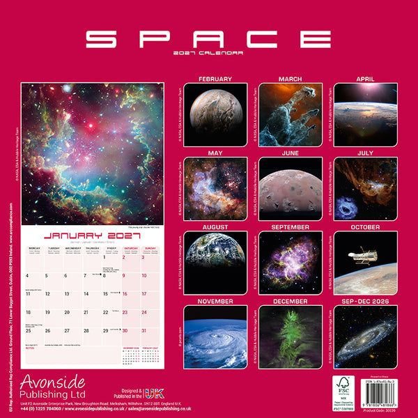 Spaced Out Kalender 2027