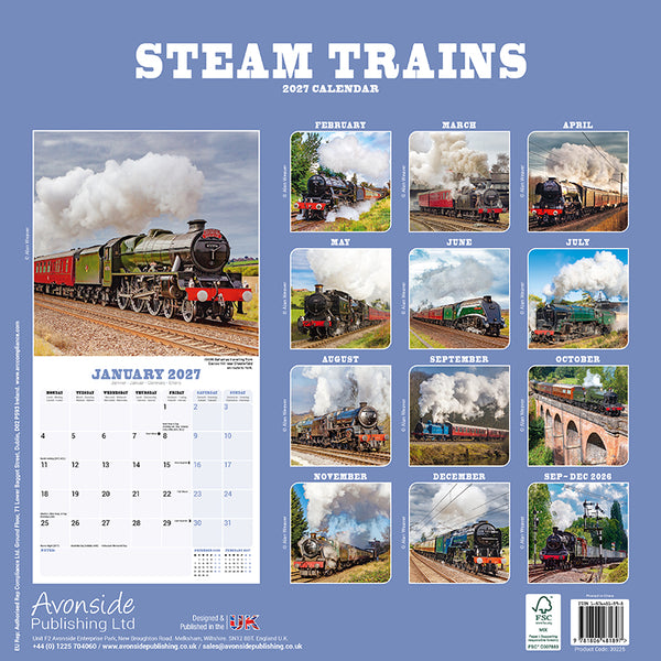 Steam Trains Kalender 2027