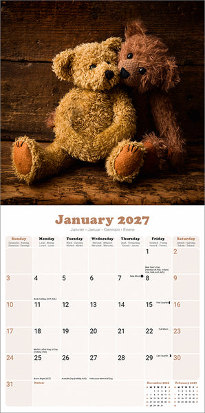 Teddy Bears Kalender 2027