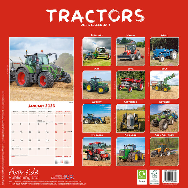 Tractors Kalender 2026