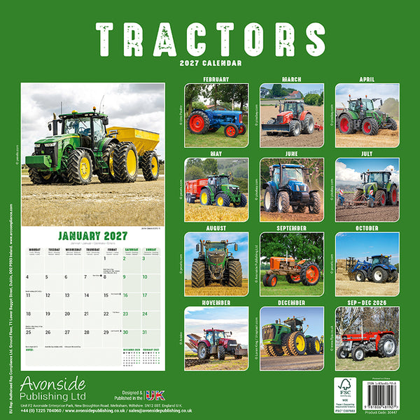 Tractors Kalender 2027