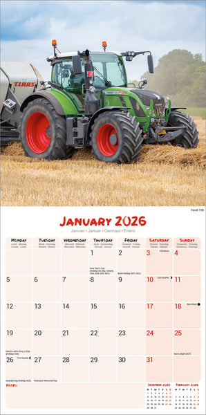 Tractors Kalender 2026