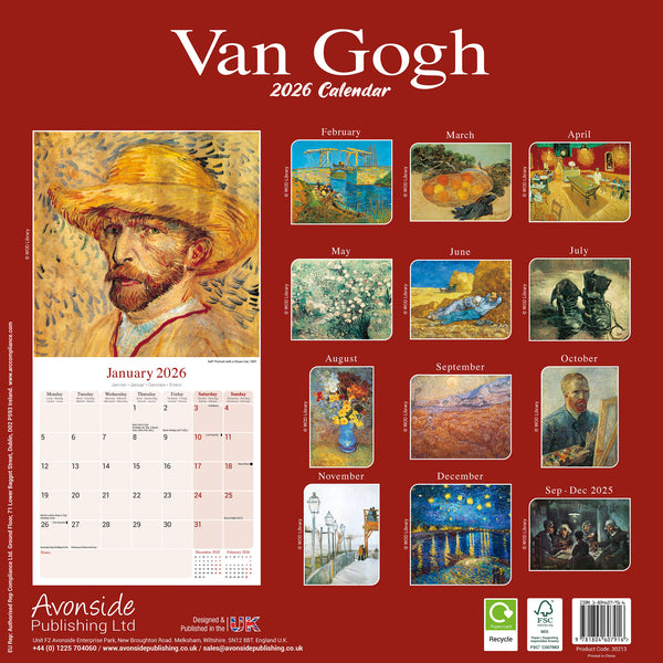 Van Gogh Kalender 2026