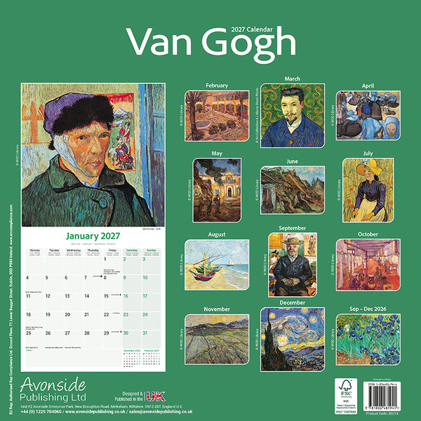 Van Gogh Kalender 2027